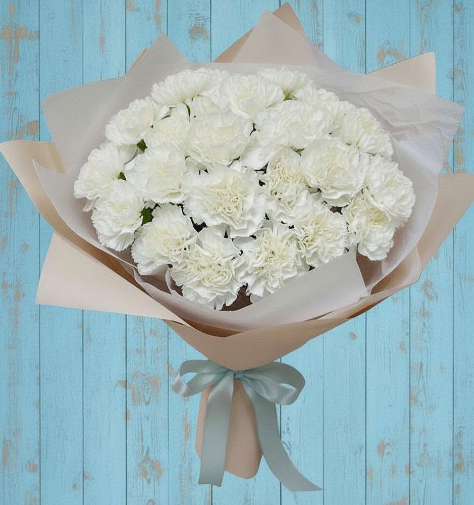 Букет цветов из: Гвоздики в Пласте