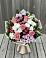 Букет цветов из: Альстромерии, Гвоздики, Розы и Хризантемы в Пласте