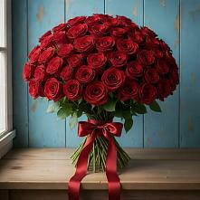 Букет Красные розы Блэк Меджик в Пласте