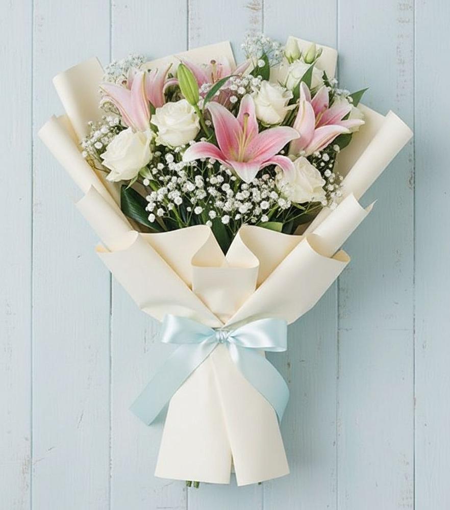 Букет цветов из: Лилии в Пласте