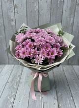 Букет цветов из:  Хризантемы в Пласте