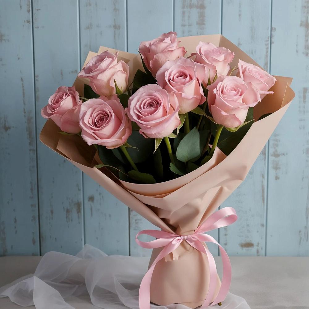 Букет цветов из: Розы в Пласте