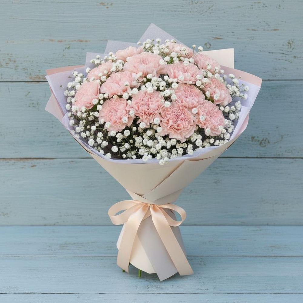 Букет цветов из: Гвоздики в Пласте