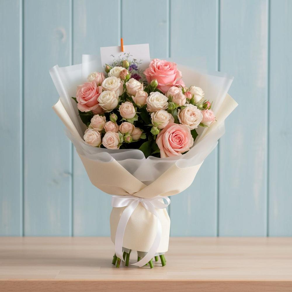 Букет цветов из: Розы в Пласте