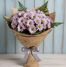Букет цветов из:  Хризантемы #REPLACE_PRED# Пласте
