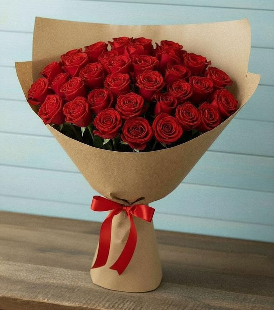 Букет Красные розы Милано в Пласте