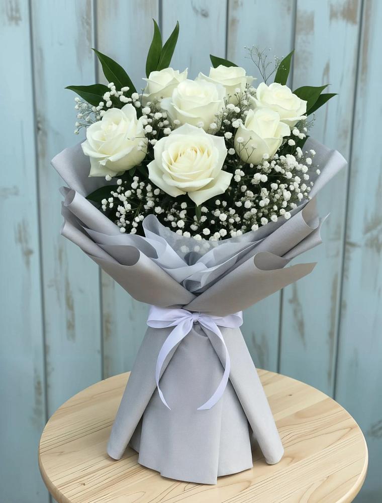 Букет цветов из: Розы в Пласте